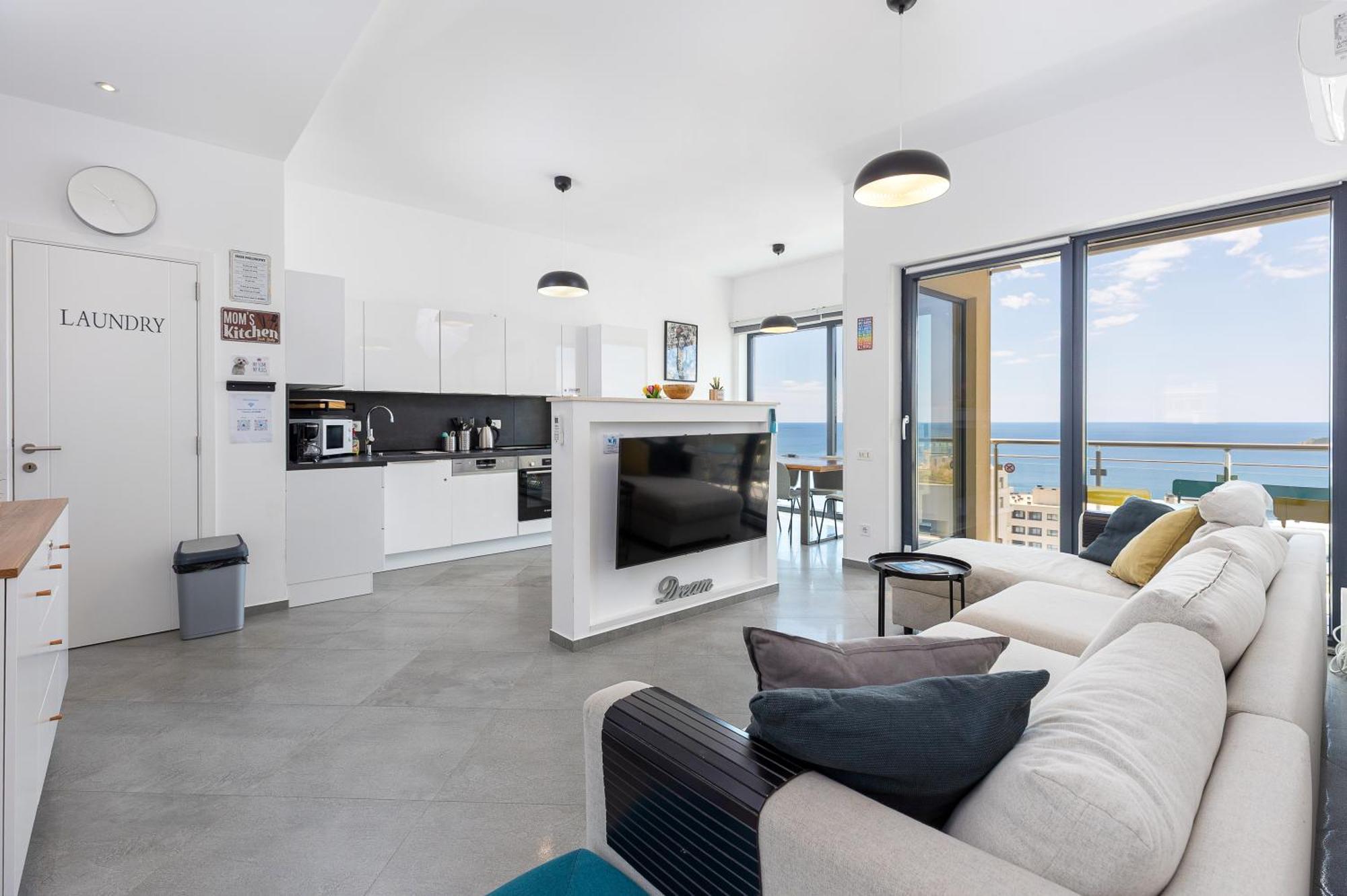 Modern Top Floor Sea View 3Br With Pools, Spa & Fitness เบชิชิ ภายนอก รูปภาพ